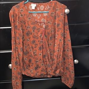 Mossimo Supply Co Open front shirt